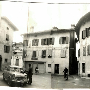 Piazza Garibaldi veduta davanti alla casa dove  nato Podrecca