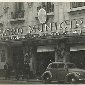 inquadratura del TEATRO MUNICIPAL de la CIUDAD de BUENOS AIRES