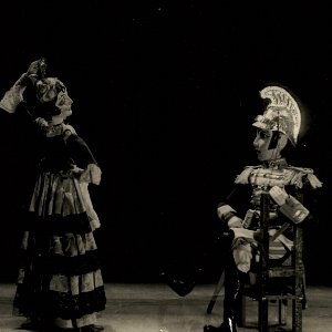 Marionetta Carmen sul palco