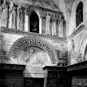 Cividale, interno Tempietto S. Maria in Valle -ingresso